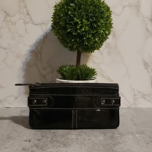 Fossil Black  Patent Women's Wallet